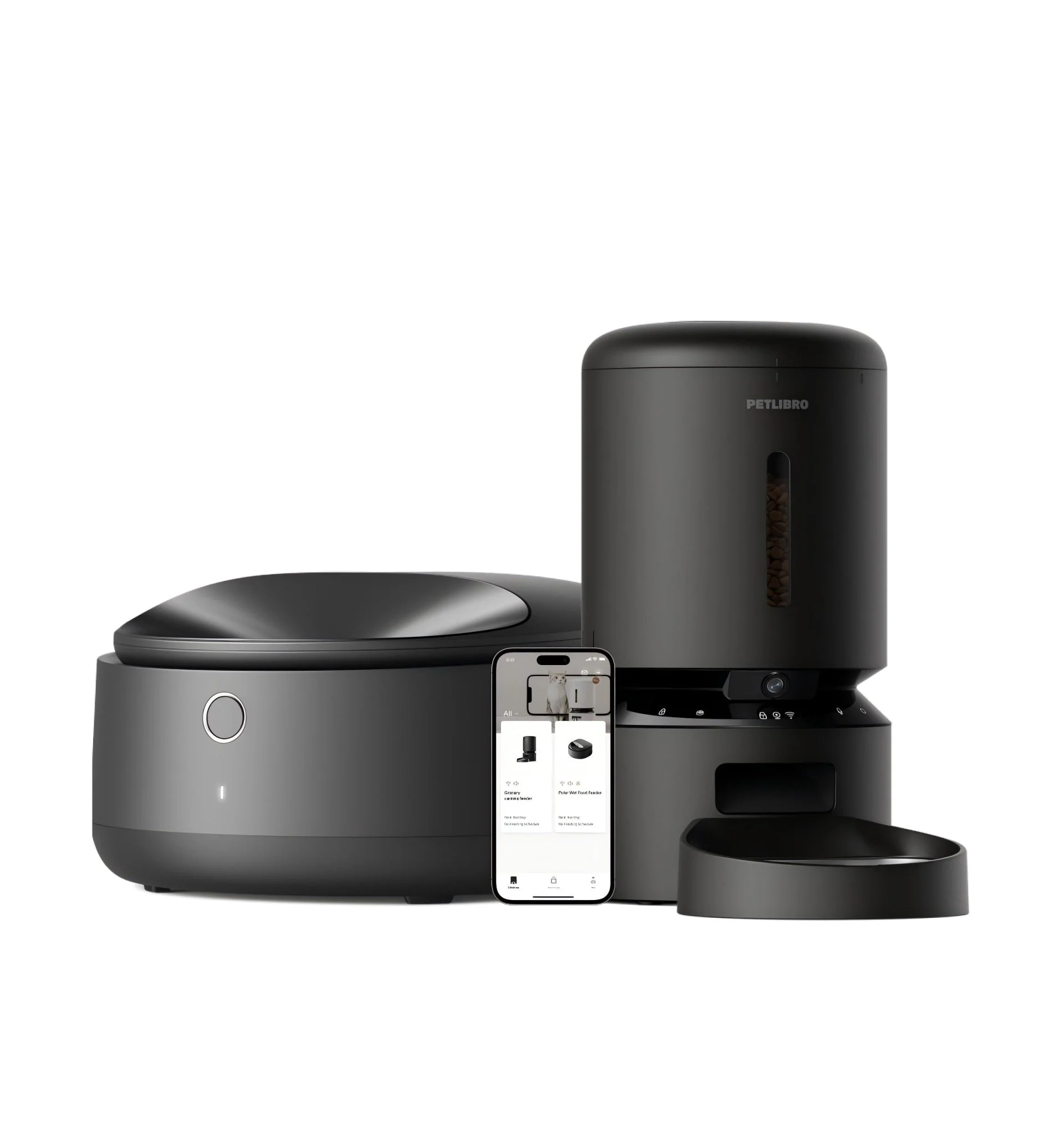 Petlibro Vision Bundle: Wet Food Feeder and Camera Dry Food Feeder