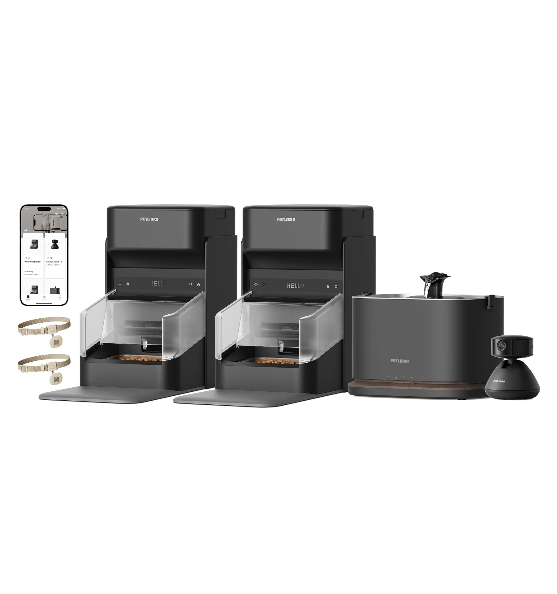 One RFID Smart Feeder with Dockstream 2 Cordless Fountain and Scout Camera