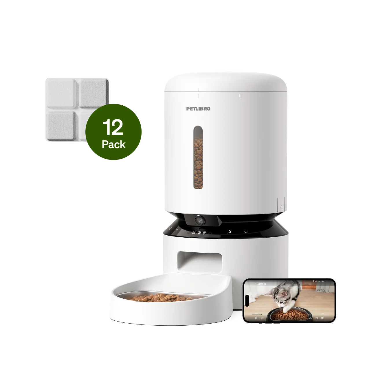 Granary Smart Camera Feeder Extended Bundle with 1080p Camera and App Control