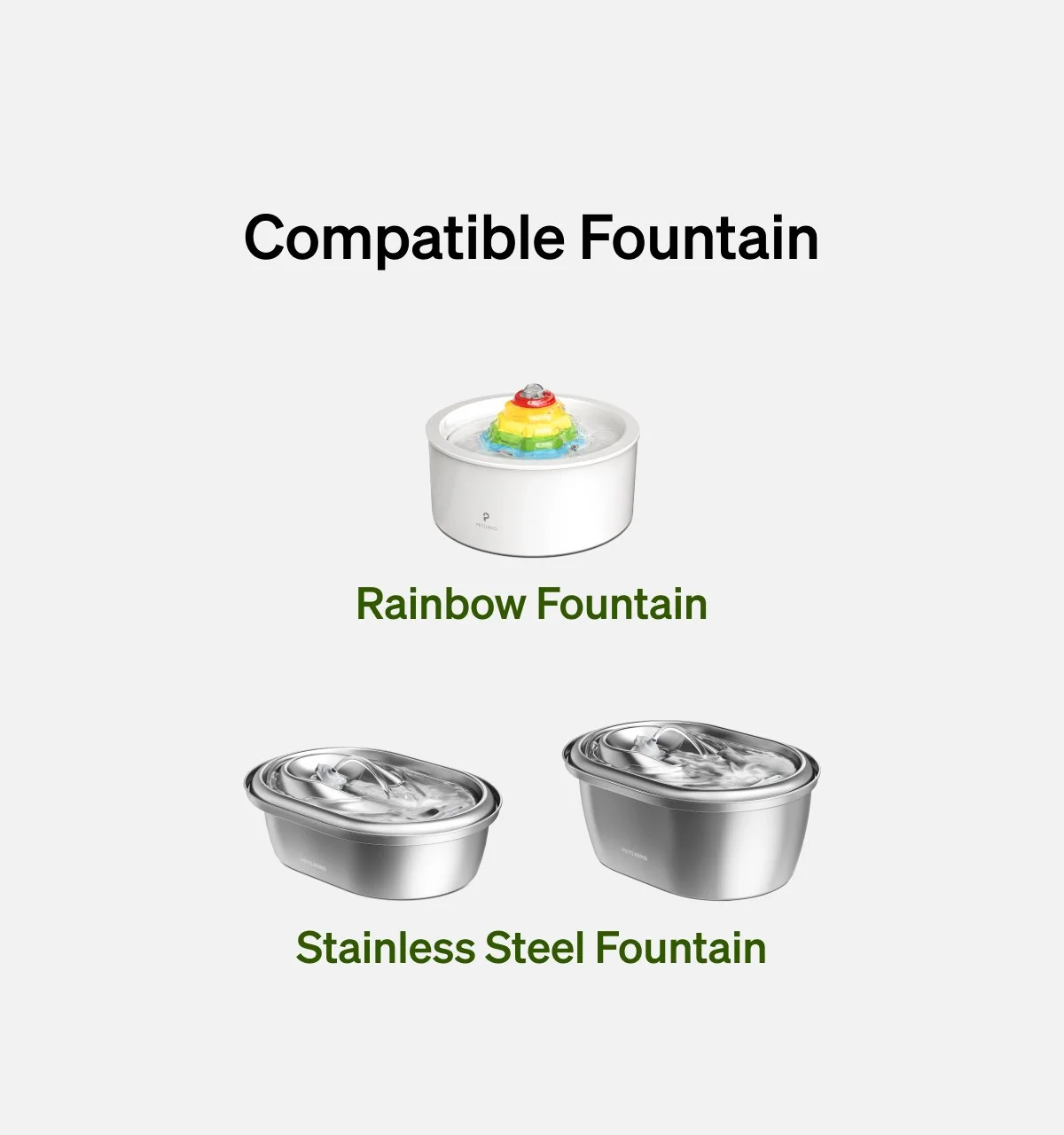 Replacement Pump for Stainless Steel and Rainbow Cat Water Fountains
