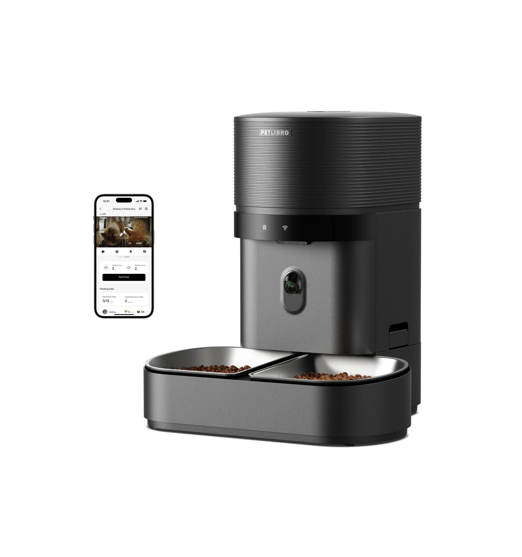 Granary 2 Vision Smart Feeder With Multi-Pet Recognition