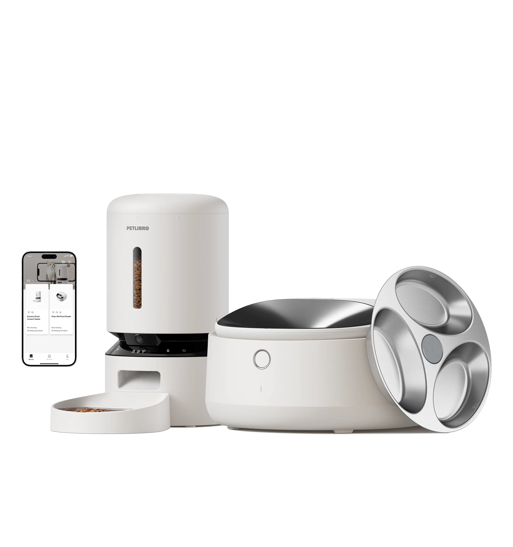 Petlibro Vision Bundle: Wet Food Feeder and Camera Dry Food Feeder
