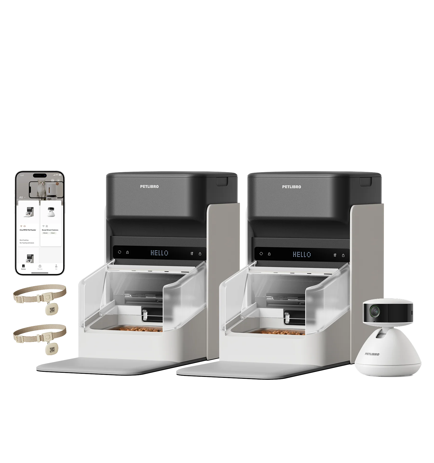 RFID Smart Feeder and Scout Smart Camera Bundle for Multi-Pet Homes