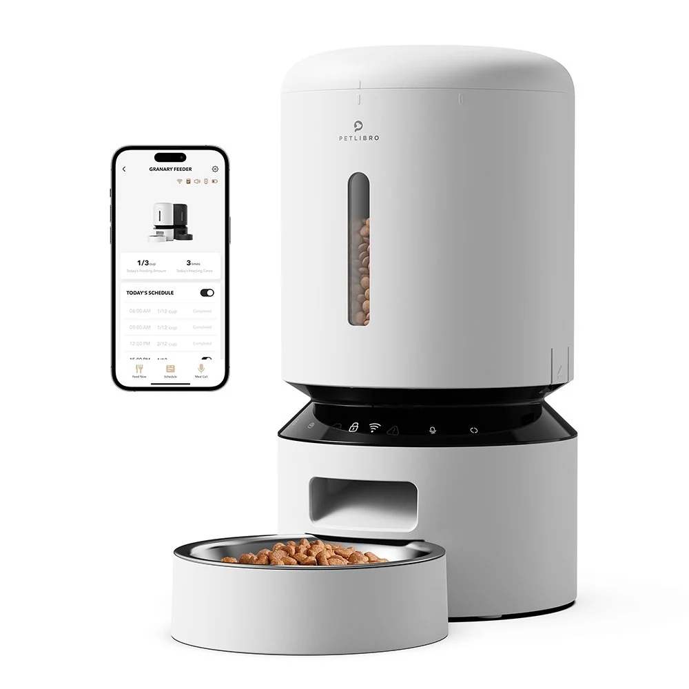 Granary Smart Feeder: Wi-Fi Automatic Pet Feeder with App Control