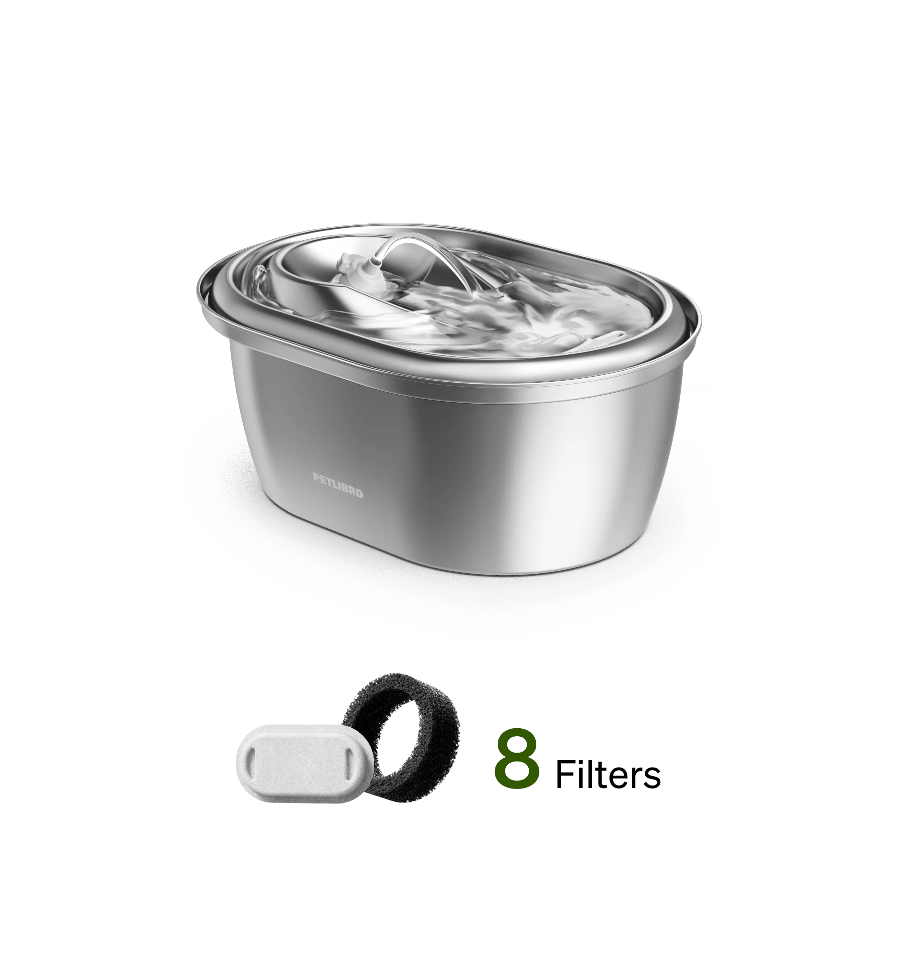 Petlibro 不锈钢宠物饮水机 静音水泵带滤芯