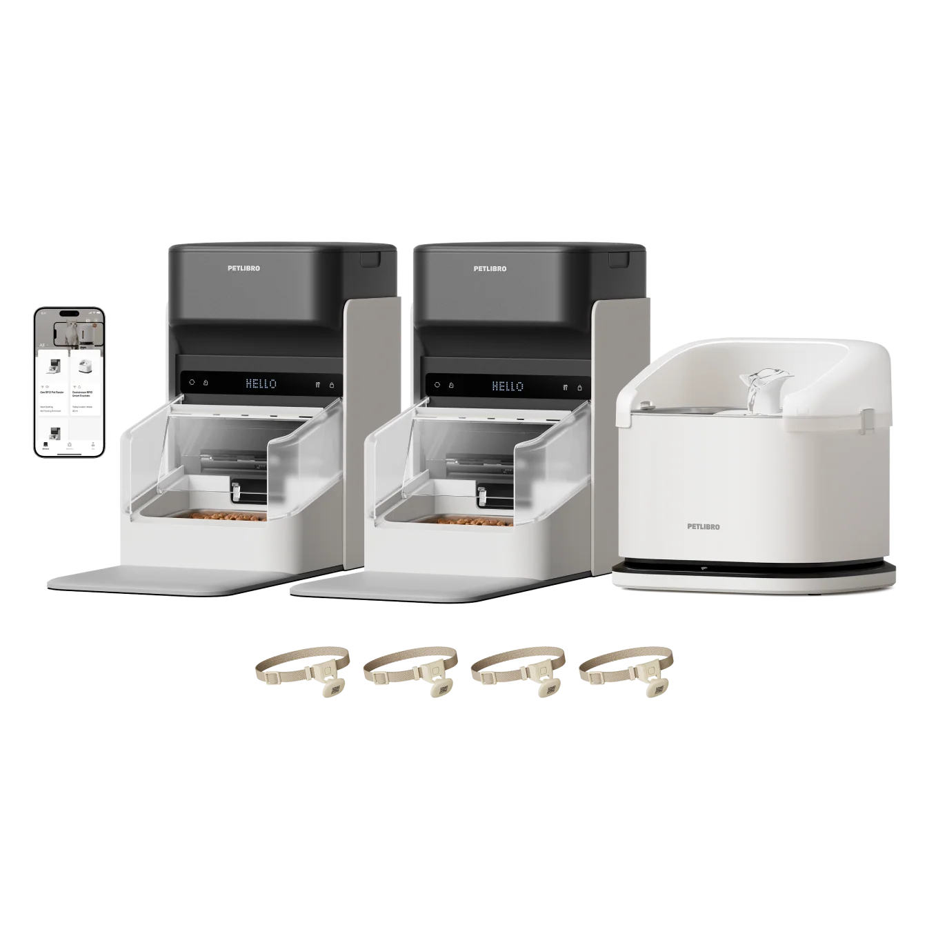 RFID Smart Dining Bundle with Feeder and Hydration Fountain