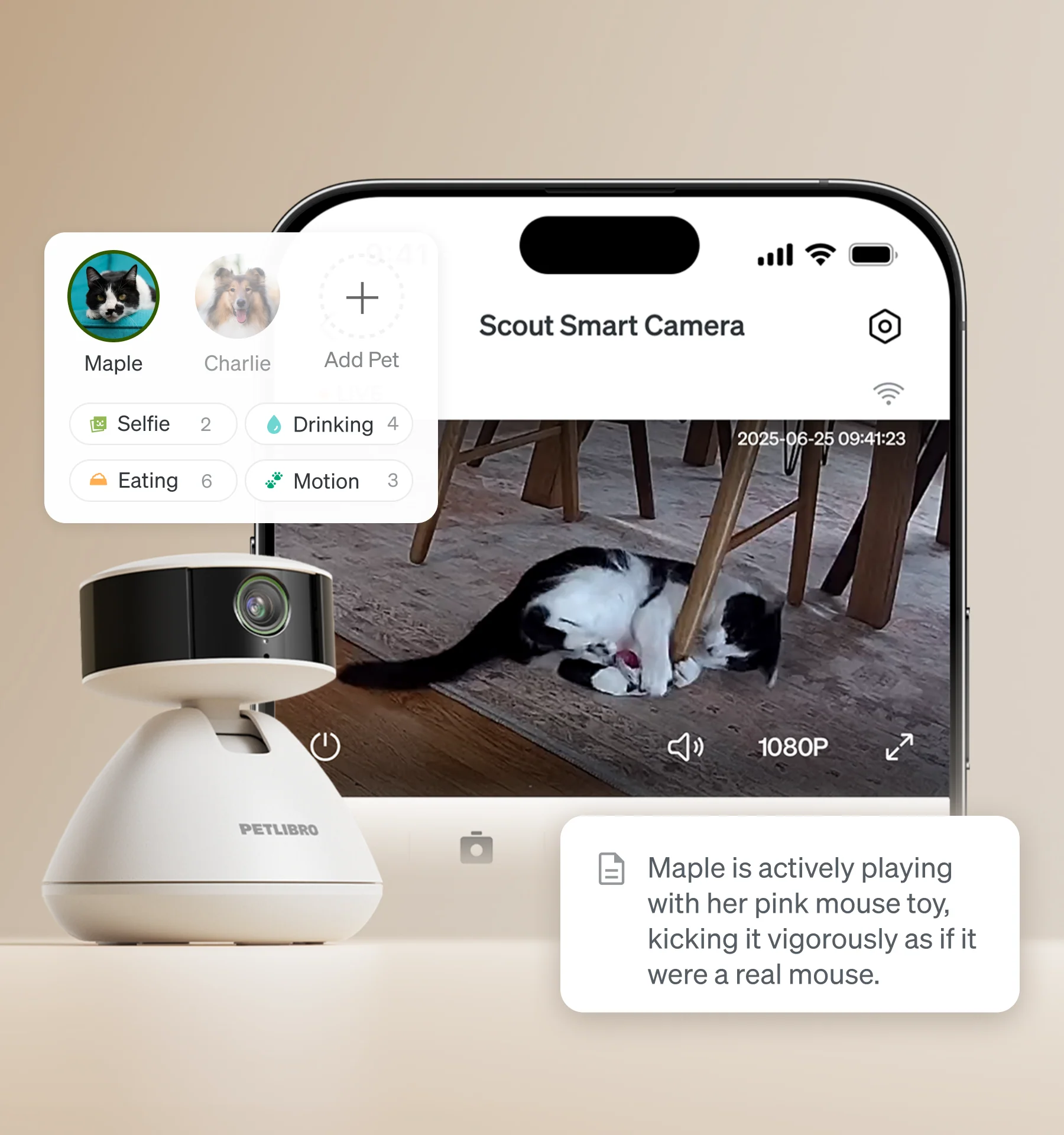 RFID Smart Feeder and Scout Smart Camera Bundle for Multi-Pet Homes