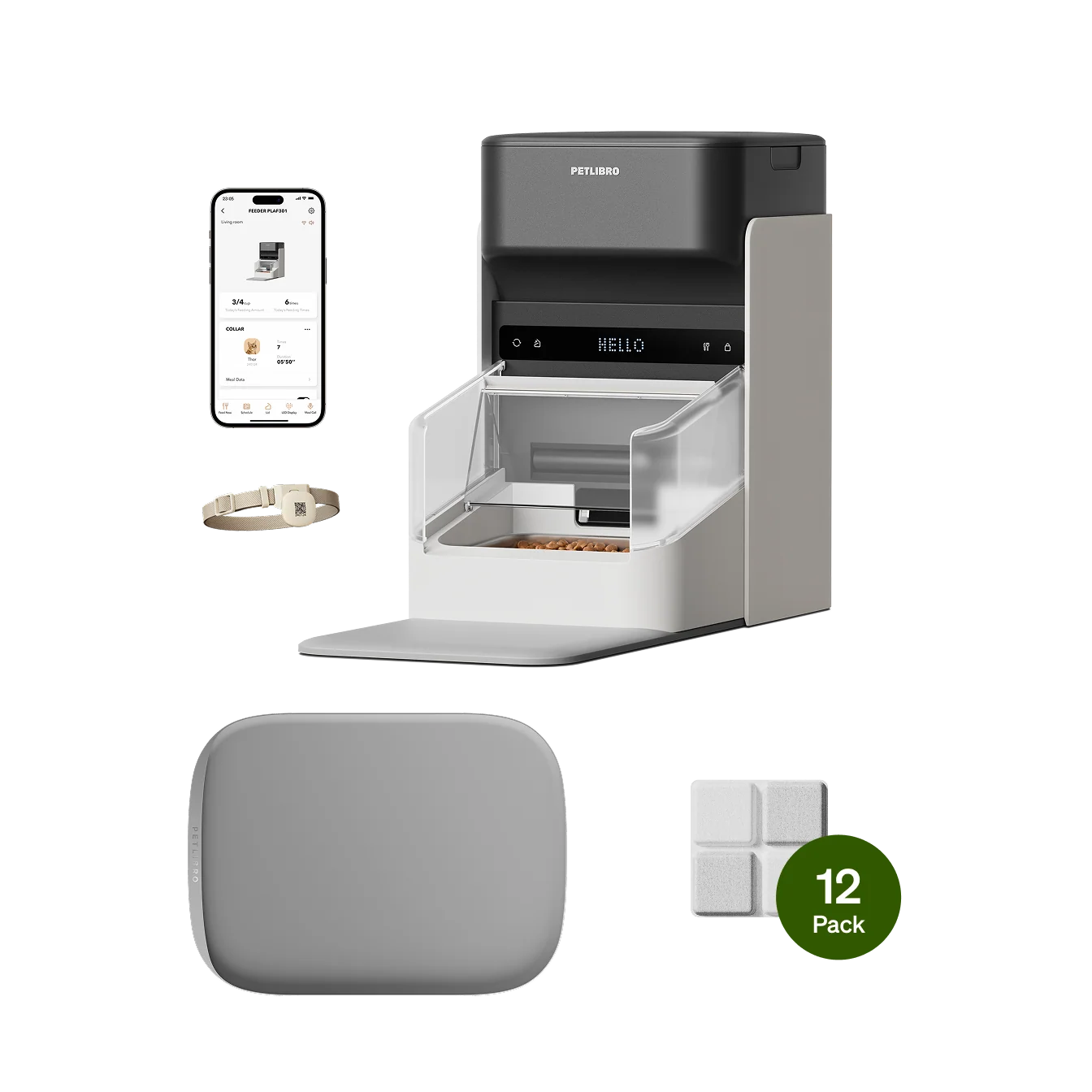 Smart RFID Feeder Starter Bundle with Desiccant Bags and Placemat