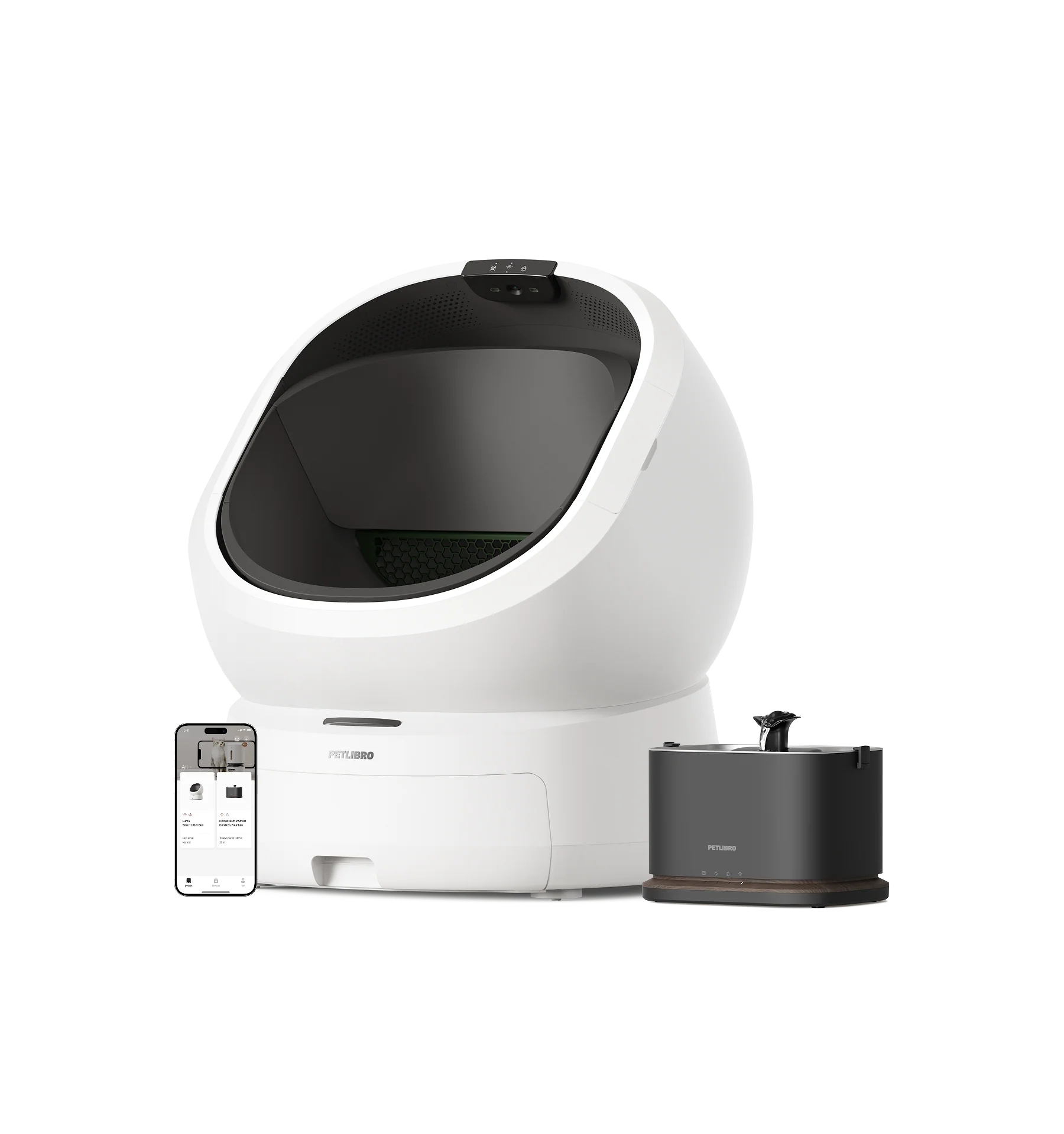 Luma Smart Litter Box and Dockstream 2 Smart Fountain Bundle