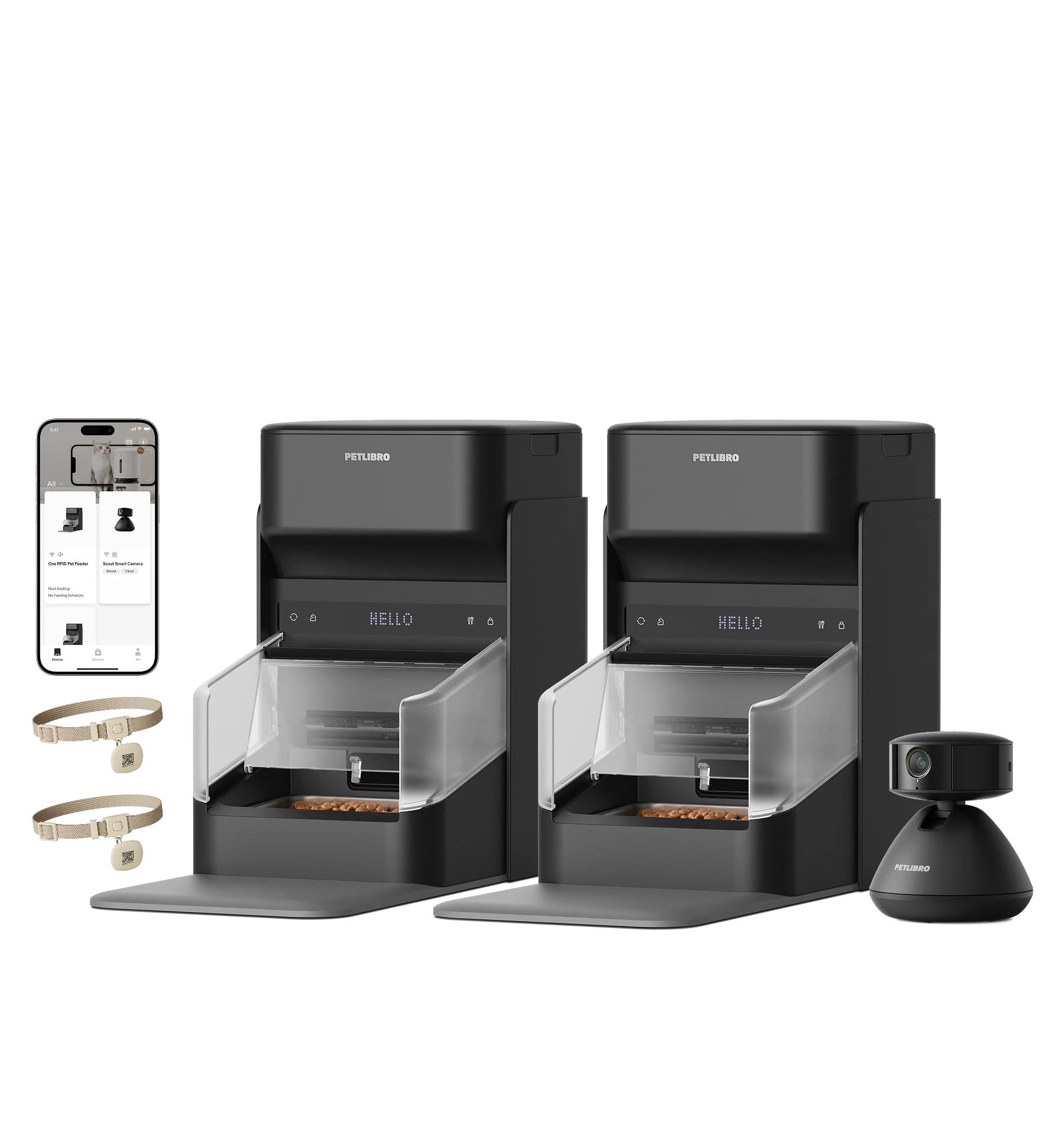 RFID Smart Feeder and Scout Smart Camera Bundle for Multi-Pet Homes