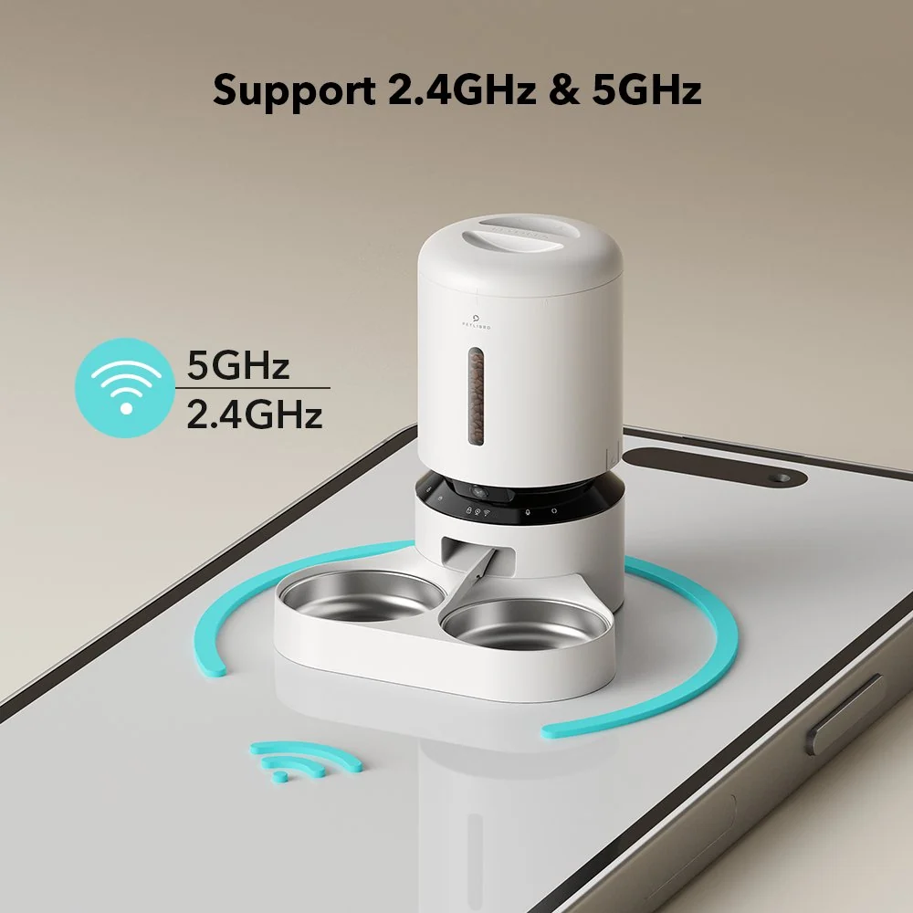 Granary Smart Camera Feeder Dual Bowl with App Scheduling