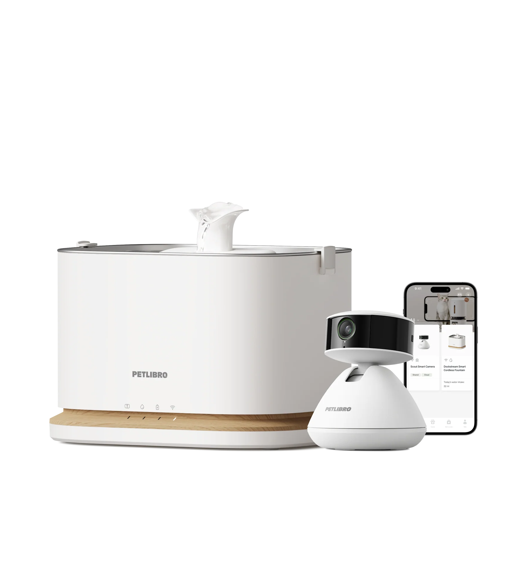 Scout Smart Camera and Dockstream 2 Smart Fountain Bundle
