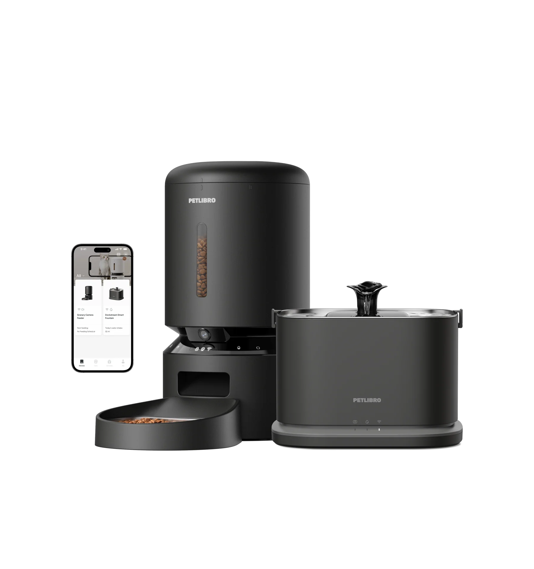 Petlibro Vision Bundle Smart Camera Feeder and Dockstream 2 Fountain