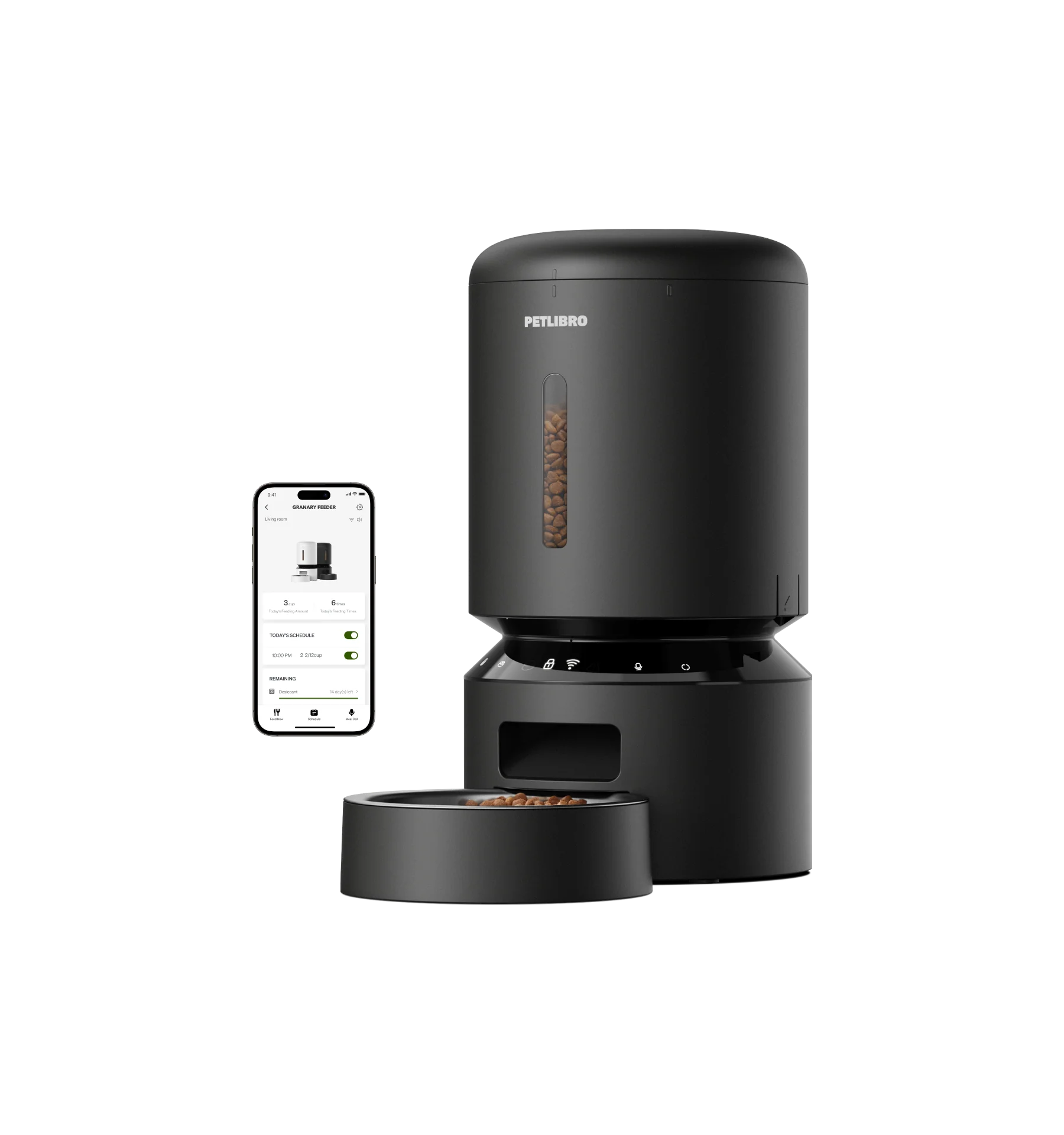 Granary Smart Feeder: Wi-Fi Automatic Pet Feeder with App Control