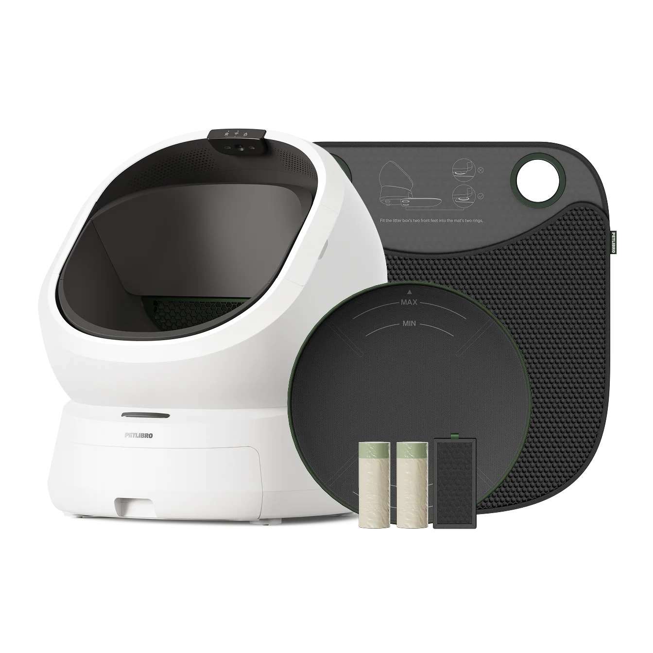 Petlibro Luma Smart Litter Box and Accessory Kit for Multi-Cat Homes