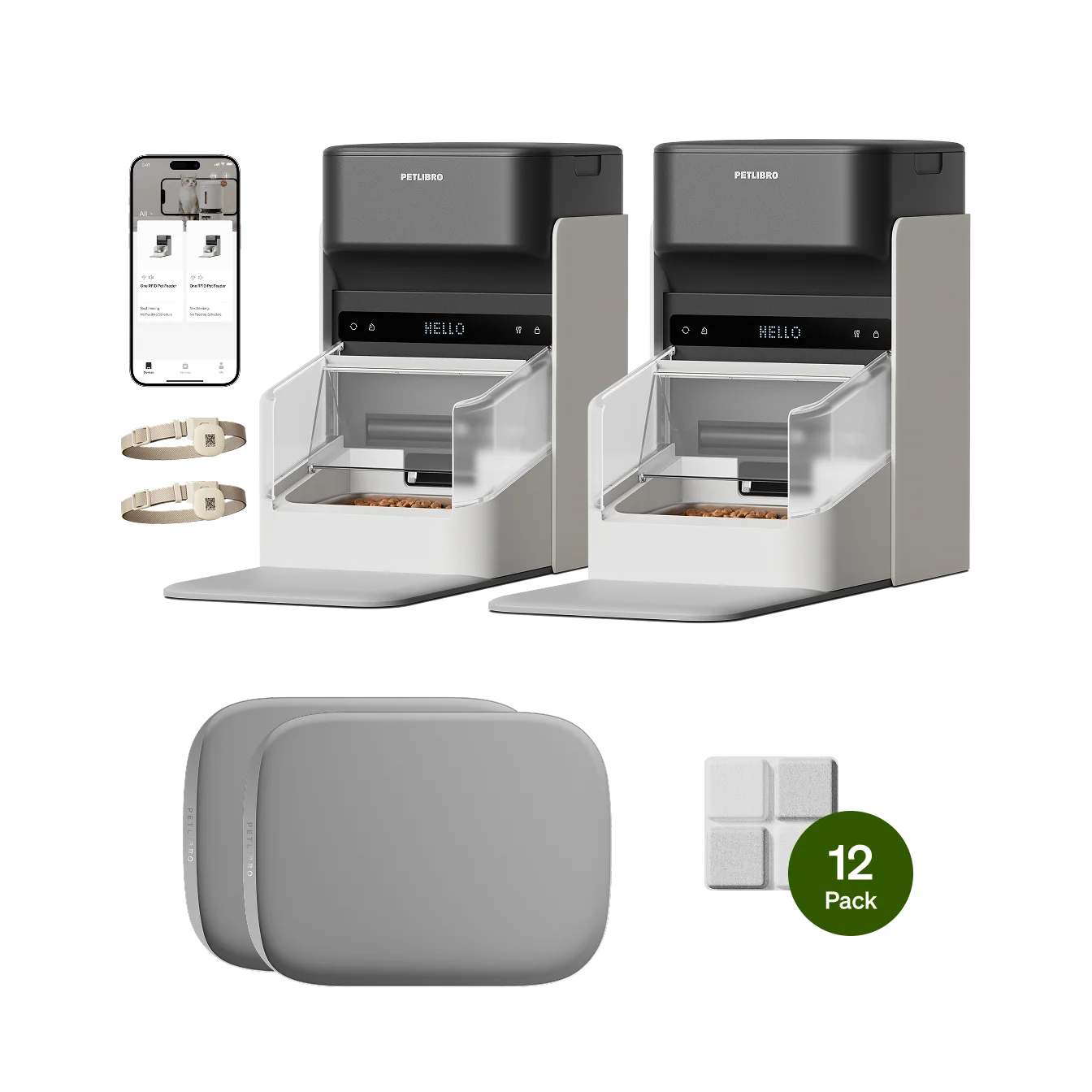 Smart RFID Feeder Starter Bundle with Desiccant Bags and Placemat