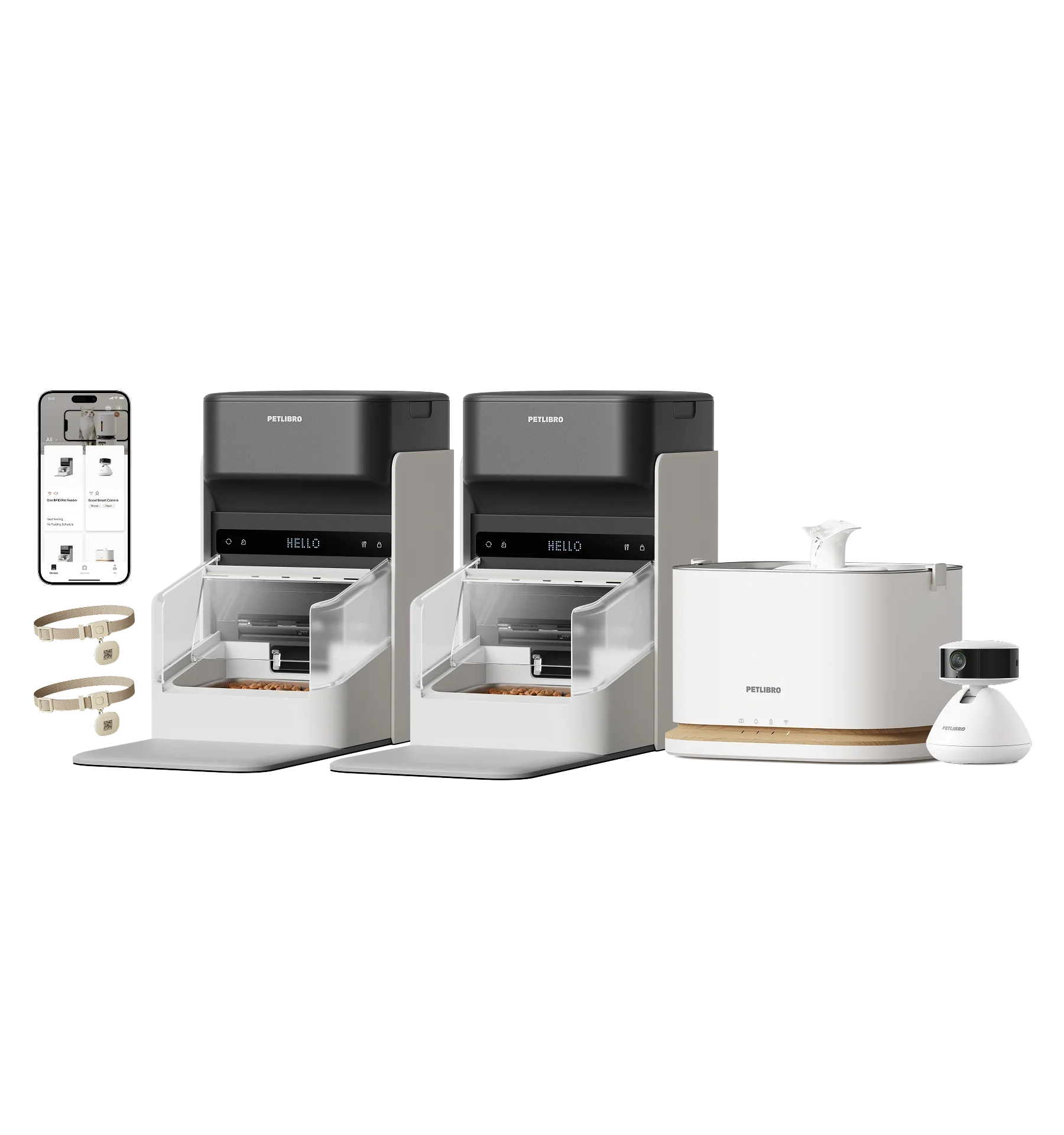 One RFID Smart Feeder with Dockstream 2 Cordless Fountain and Scout Camera