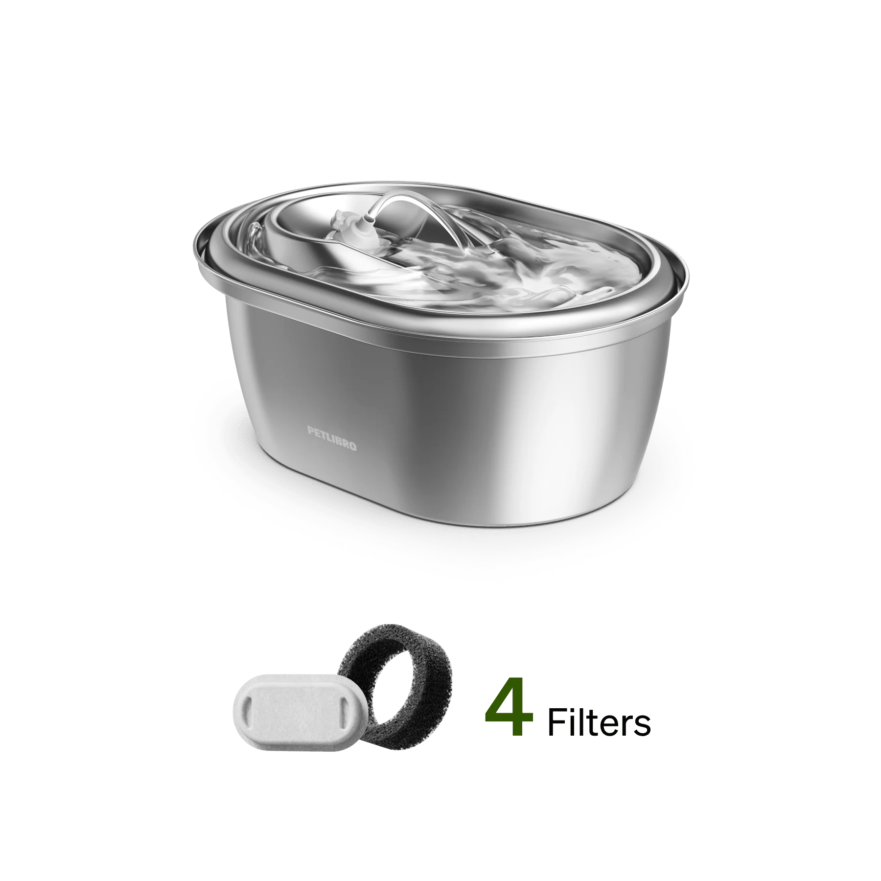 Petlibro 不锈钢宠物饮水机 静音水泵带滤芯