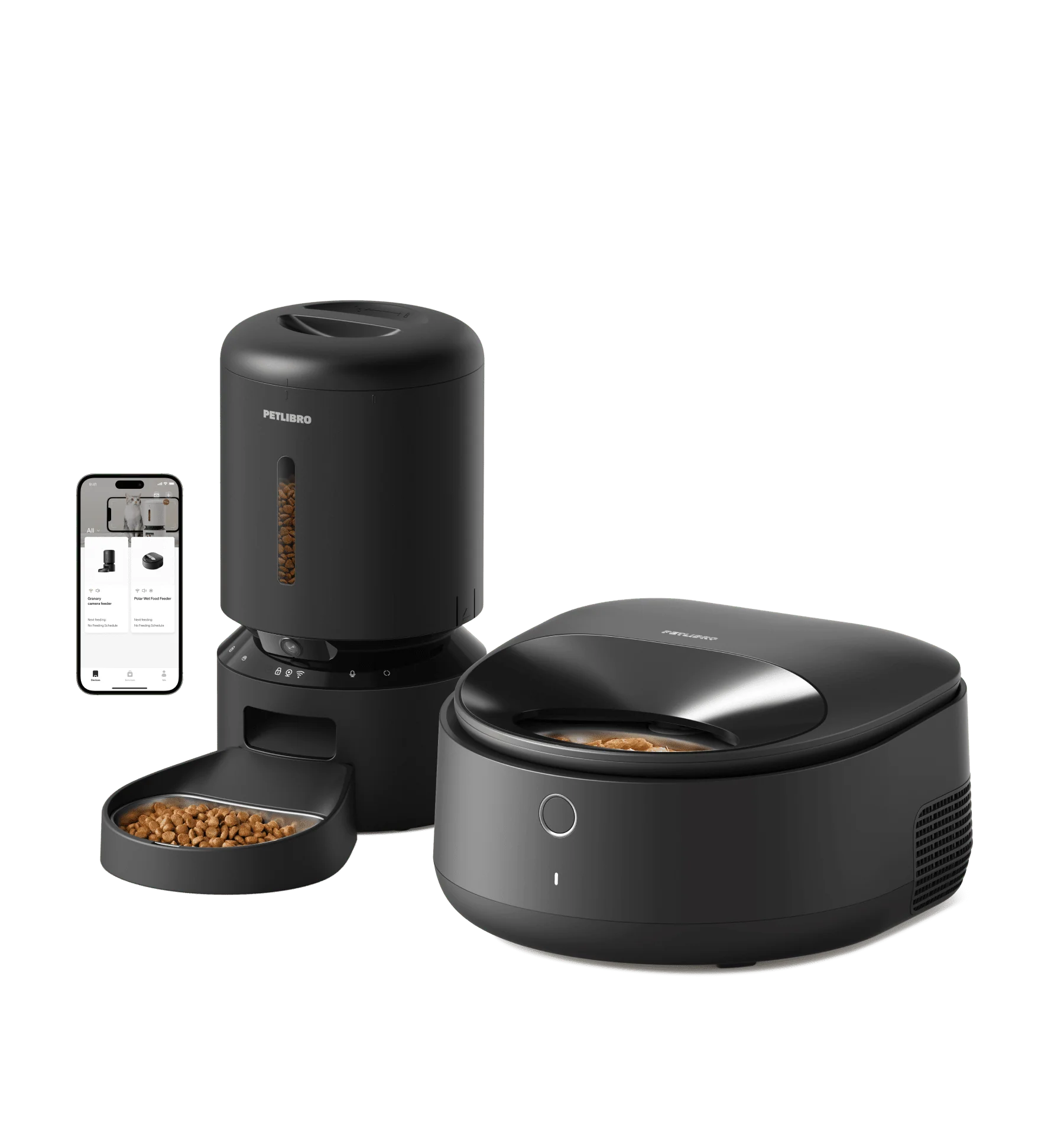 Petlibro Vision Bundle: Wet Food Feeder and Camera Dry Food Feeder
