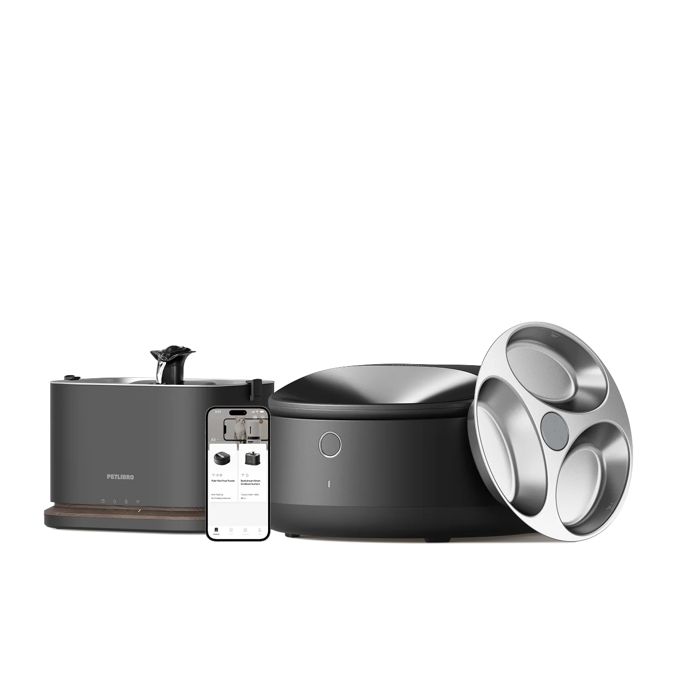 Polar Smart Wet Food Feeder and Dockstream 2 Fountain Bundle