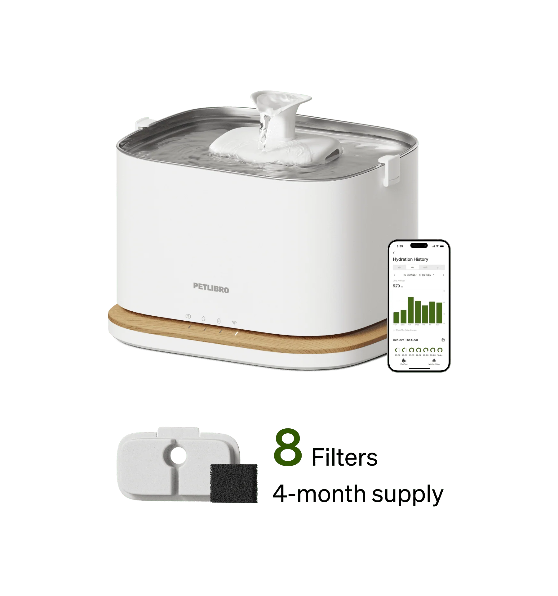 Petlibro Dockstream 2 智能饮水机，支持 App 饮水追踪