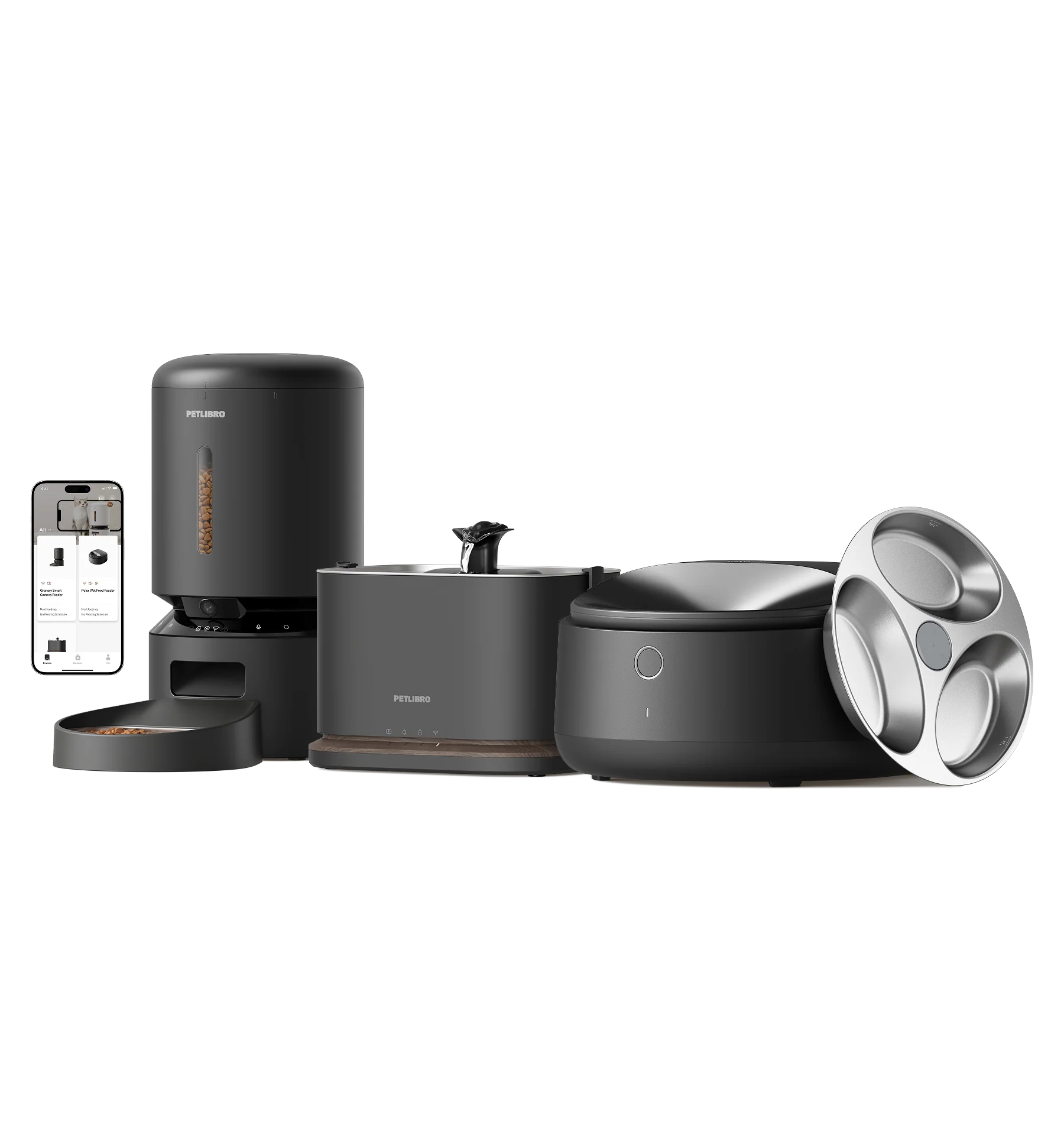 Polar Wet Food, Granary Camera Feeder and Dockstream 2 Fountain Bundle