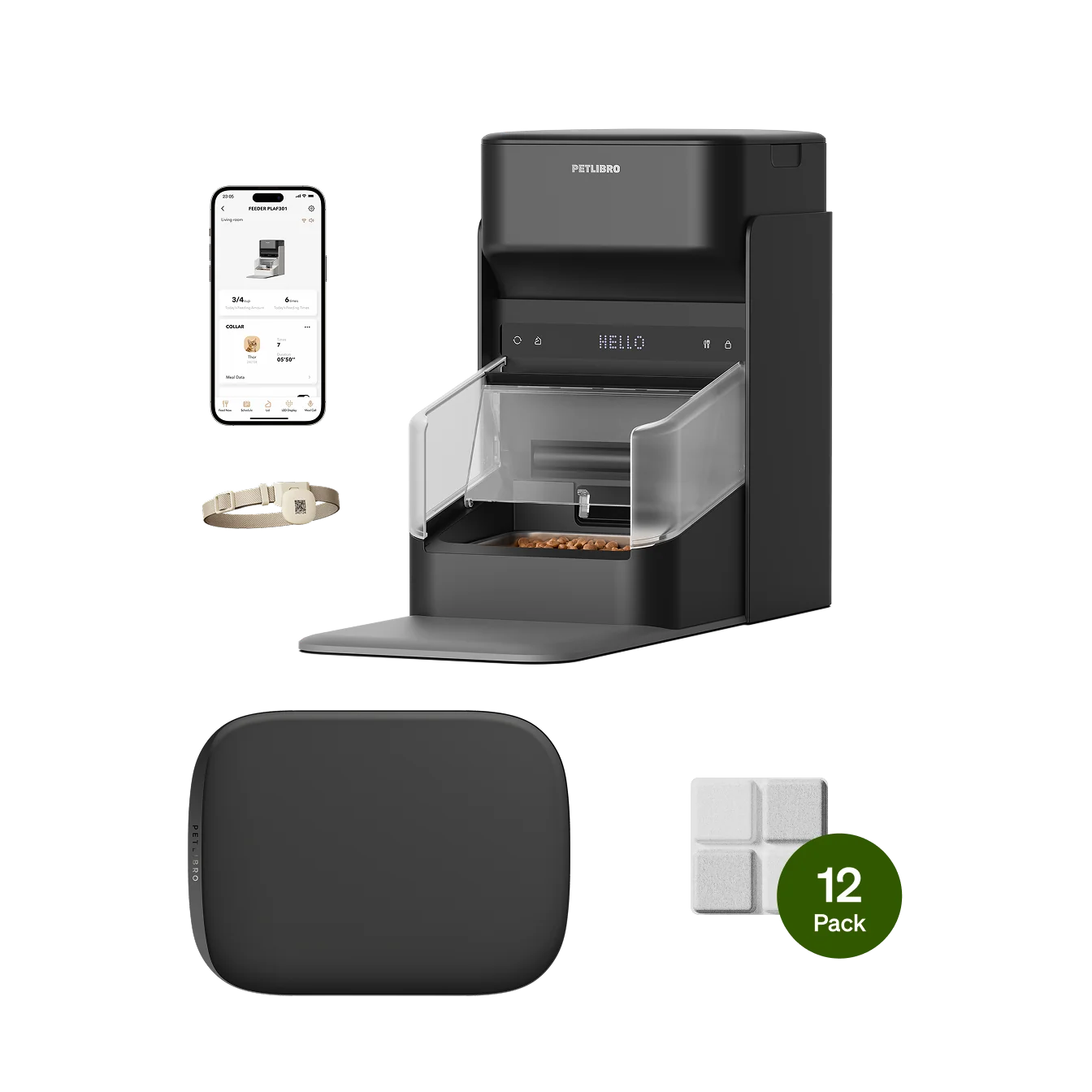 Smart RFID Feeder Starter Bundle with Desiccant Bags and Placemat
