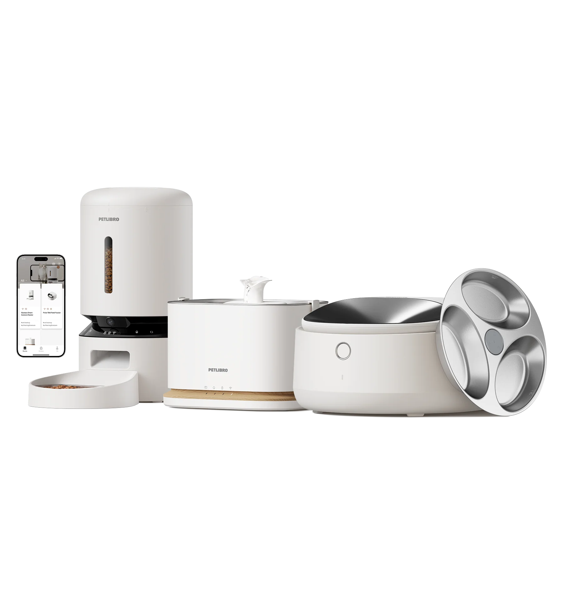 Polar Wet Food, Granary Camera Feeder and Dockstream 2 Fountain Bundle
