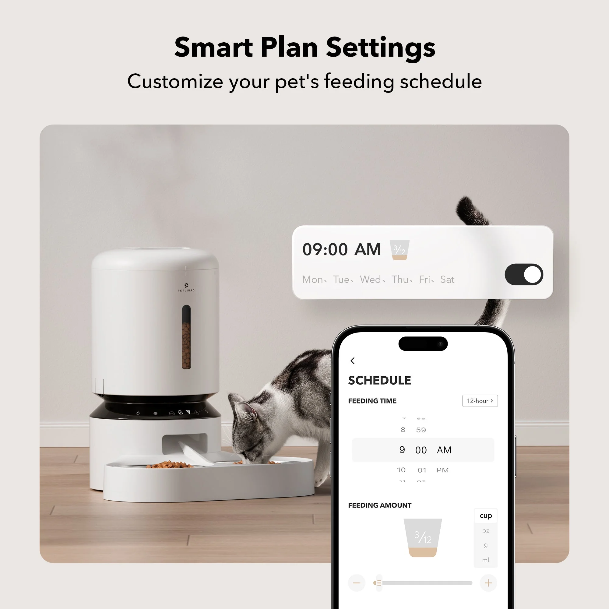 Petlibro Granary Smart Feeder Dual Bowl with Wi-Fi App Control