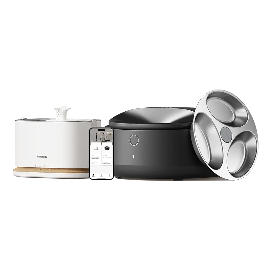 Paket Polar Smart Wet Food Feeder dan Dockstream 2 Fountain Fresh